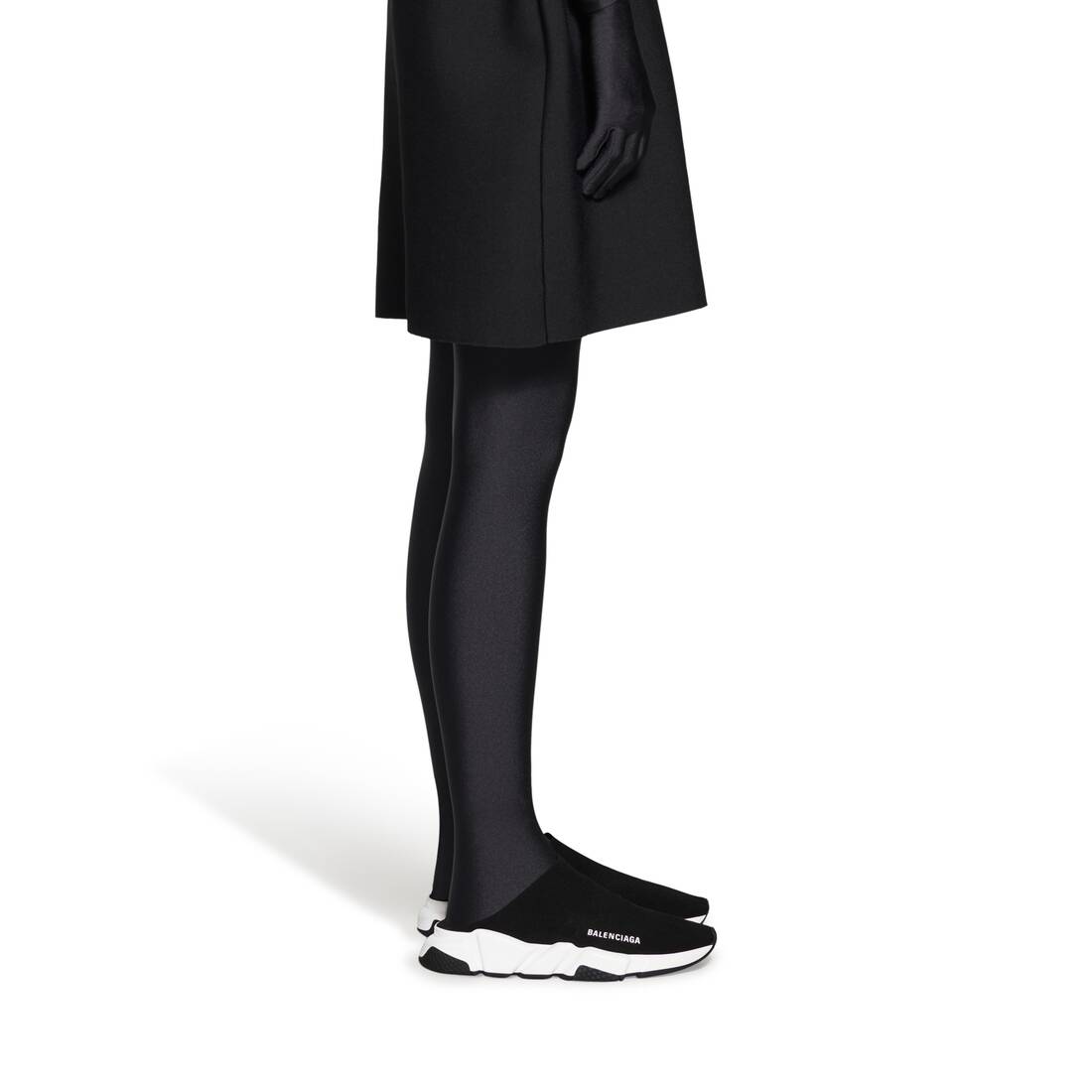 Women’s Speed Recycled Knit Mule in Black - Image 7